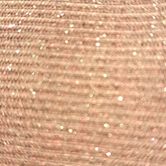 Sherri Hill Pink Plunge Glitter Stretch Slit Formal Dress Size 4 - Picture 3 of 6